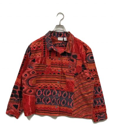90s CHICO’S チコズ 花 幾何学 刺繍 シアー パッチワークジャケット 3034004413631371_01_1087.jpeg