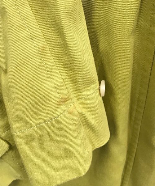 pinue（ピヌエ）pinue (ピヌエ) コクーントレンチコート/22S1-PCT001/トレンチコート イエロー サイズ:-の古着・服飾アイテム