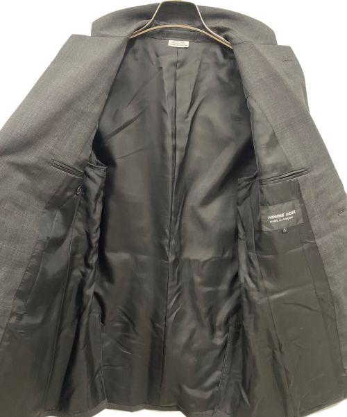 COMME des GARCONS HOMME DEUX（コムデギャルソン オム ドゥ）COMME des GARCONS HOMME DEUX (コムデギャルソン オム ドゥ) グレンチェックテーラードジャケット/DB-J033 グレー サイズ:Sの古着・服飾アイテム