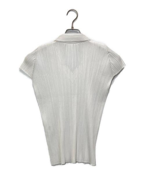 PLEATS PLEASE（プリーツプリーズ）PLEATS PLEASE (プリーツプリーズ) プリーツブラウス ホワイト サイズ:3の古着・服飾アイテム