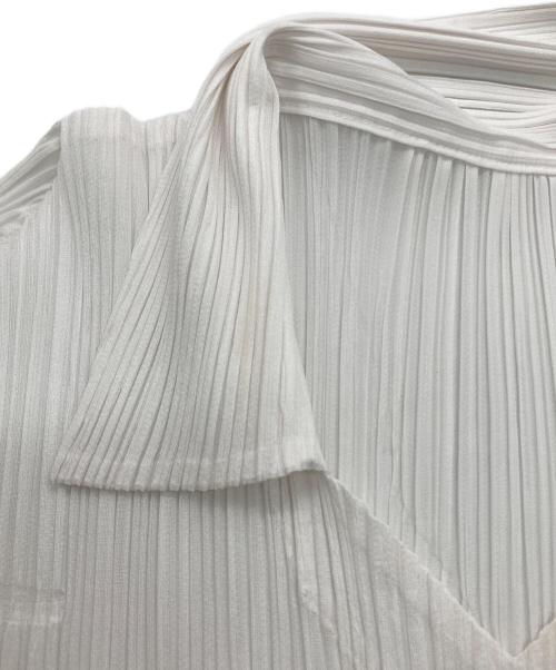 PLEATS PLEASE（プリーツプリーズ）PLEATS PLEASE (プリーツプリーズ) プリーツブラウス ホワイト サイズ:3の古着・服飾アイテム