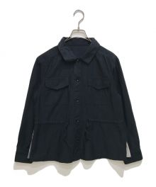 BLUE LABEL CRESTBRIDGE（ブルーレーベルクレストブリッジ）の古着「サイド切替シャツジャケット/55F21-350」｜ネイビー