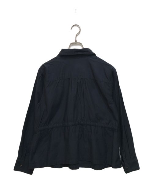 BLUE LABEL CRESTBRIDGE（ブルーレーベルクレストブリッジ）BLUE LABEL CRESTBRIDGE (ブルーレーベルクレストブリッジ) サイド切替シャツジャケット/55F21-350 ネイビー サイズ:38の古着・服飾アイテム