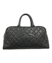 CHANEL（シャネル）の古着「キャビアスキンココマークミニボストンバッグ/キャビアスキン/ハンドバッグ/バッグ」