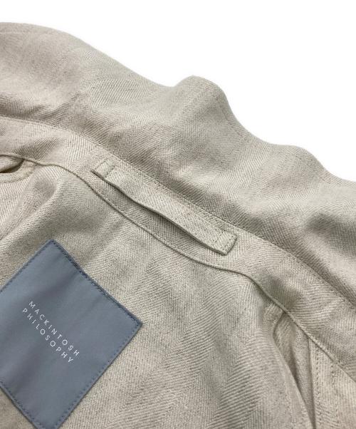 MACKINTOSH PHILOSOPHY（マッキントッシュ フィロソフィー）MACKINTOSH PHILOSOPHY (マッキントッシュ フィロソフィー) リネンブレンドショートジャケット/R9F11-773-40 アイボリー サイズ:2の古着・服飾アイテム