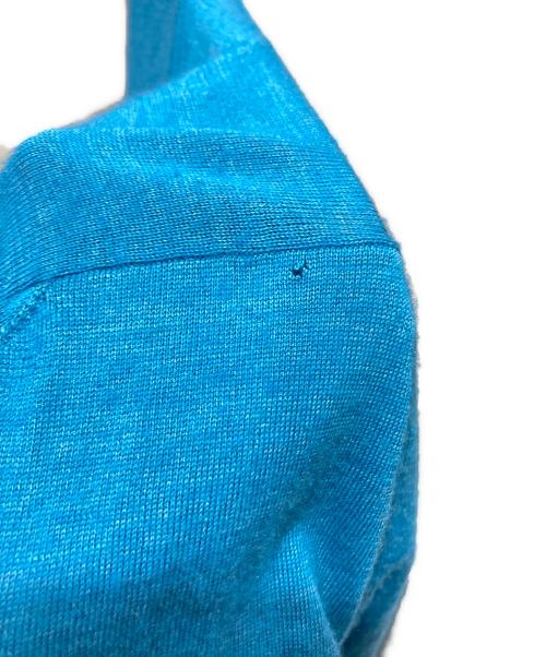 RING JACKET Napoli（リングジャケット ナポリ）RING JACKET Napoli (リングジャケット ナポリ) ハイゲージ ニット ジップカーディガン/ニットカーディガン/59353F20G ブルー サイズ:SIZE2の古着・服飾アイテム