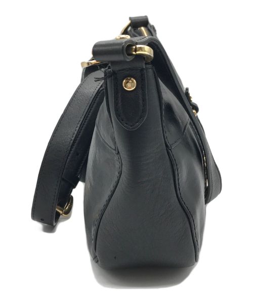 LAUREN RALPH LAUREN（ローレンラルフローレン）LAUREN RALPH LAUREN (ローレンラルフローレン) レザーショルダーバッグ/ショルダーバッグ ブラック サイズ:-の古着・服飾アイテム