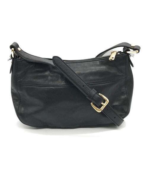 LAUREN RALPH LAUREN（ローレンラルフローレン）LAUREN RALPH LAUREN (ローレンラルフローレン) レザーショルダーバッグ/ショルダーバッグ ブラック サイズ:-の古着・服飾アイテム