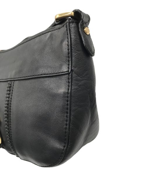 LAUREN RALPH LAUREN（ローレンラルフローレン）LAUREN RALPH LAUREN (ローレンラルフローレン) レザーショルダーバッグ/ショルダーバッグ ブラック サイズ:-の古着・服飾アイテム