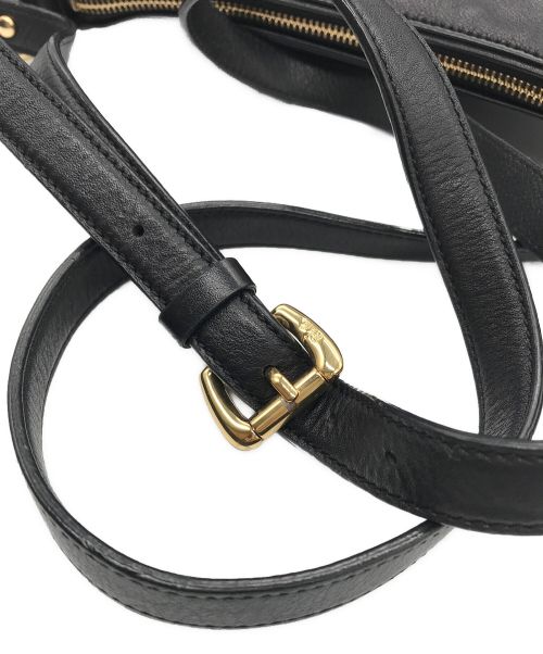 LAUREN RALPH LAUREN（ローレンラルフローレン）LAUREN RALPH LAUREN (ローレンラルフローレン) レザーショルダーバッグ/ショルダーバッグ ブラック サイズ:-の古着・服飾アイテム