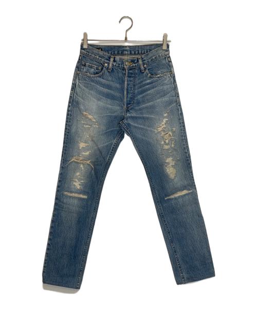 MINEDENIM（マインデニム）MINEDENIM (マインデニム) マインデニム/クラッシュデニムパンツ/1608-1009-86-261 インディゴ サイズ:3の古着・服飾アイテム