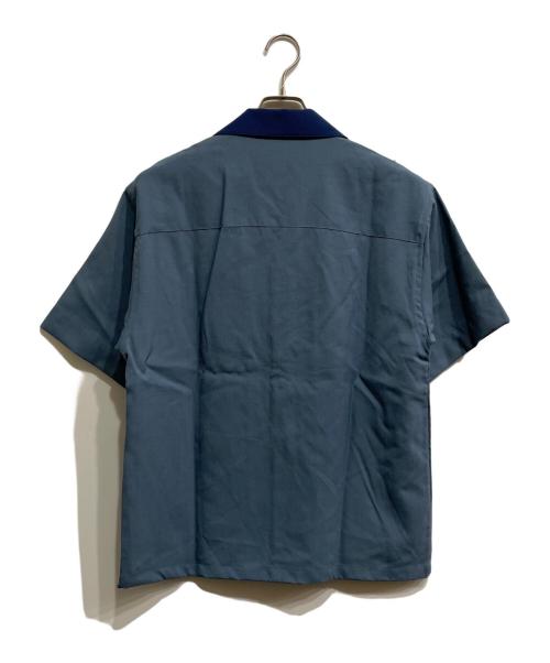 MARNI（マルニ）MARNI (マルニ) 切替オープンカラーシャツ ブルー サイズ:44の古着・服飾アイテム