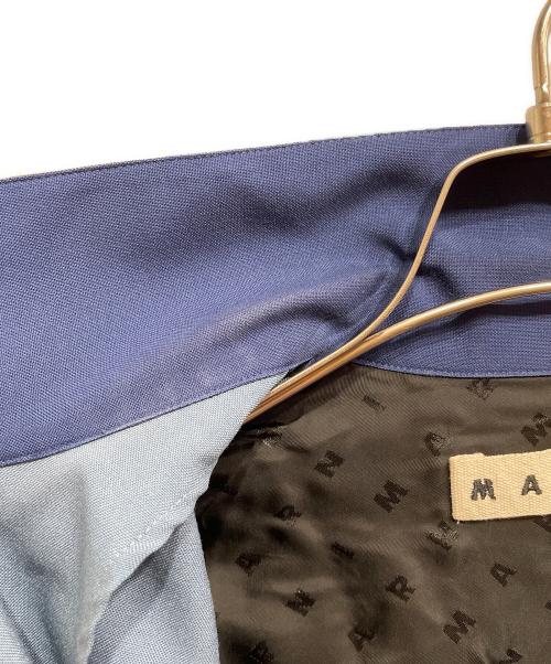 MARNI（マルニ）MARNI (マルニ) 切替オープンカラーシャツ ブルー サイズ:44の古着・服飾アイテム