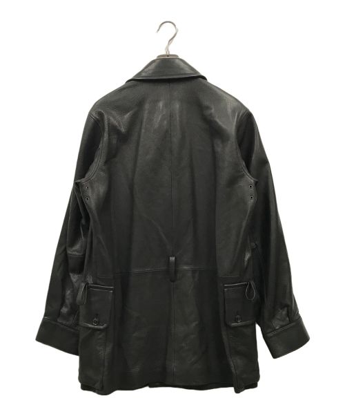 40CARATS&525（フォーティーカラッツアンドゴーニーゴ）40CARATS&525 (フォーティーカラッツアンドゴーニーゴ) レザーコート ブラック サイズ:4の古着・服飾アイテム