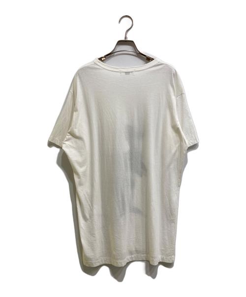 Yohji Yamamoto pour homme（ヨウジヤマモト プールオム）Yohji Yamamoto pour homme (ヨウジヤマモト プールオム) ペイントデザインTシャツ ホワイト サイズ:3の古着・服飾アイテム