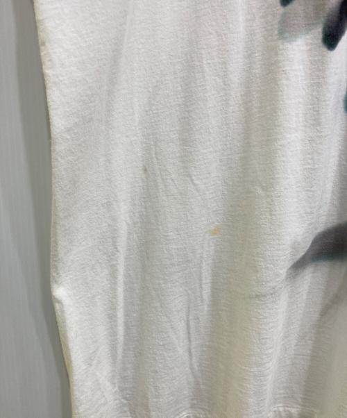 Yohji Yamamoto pour homme（ヨウジヤマモト プールオム）Yohji Yamamoto pour homme (ヨウジヤマモト プールオム) ペイントデザインTシャツ ホワイト サイズ:3の古着・服飾アイテム
