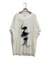 Yohji Yamamoto pour homme（ヨウジヤマモト プールオム）の古着「ペイントデザインTシャツ」｜ホワイト