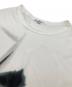 中古・古着 Yohji Yamamoto pour homme (ヨウジヤマモト プールオム) ペイントデザインTシャツ ホワイト サイズ:3：6000円