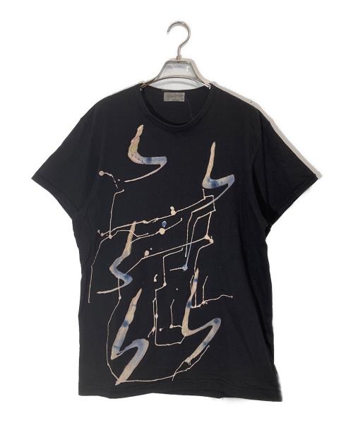 Yohji Yamamoto pour homme（ヨウジヤマモト プールオム）Yohji Yamamoto pour homme (ヨウジヤマモト プールオム) 抜染YYYプリントTシャツ ブラック サイズ:3の古着・服飾アイテム