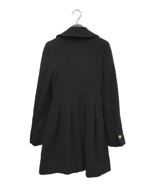D&G（ディーアンドジー）D&G (ディーアンドジー) 金ボタンロングコート/コート/ダブルコート ブラック サイズ:38の古着・服飾アイテム