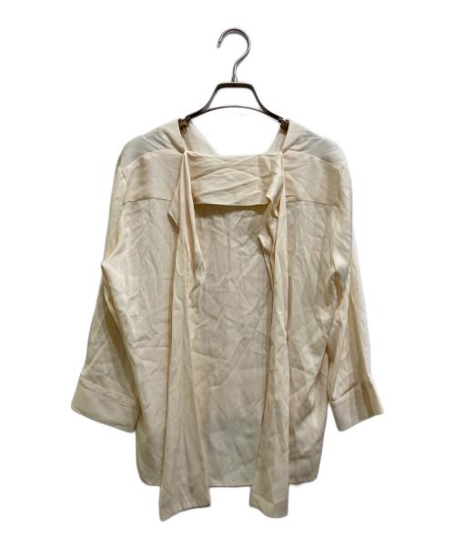 THE ROW（ザ ロウ）THE ROW (ザ ロウ) シルクボウタイシャツ ベージュ サイズ:Sの古着・服飾アイテム