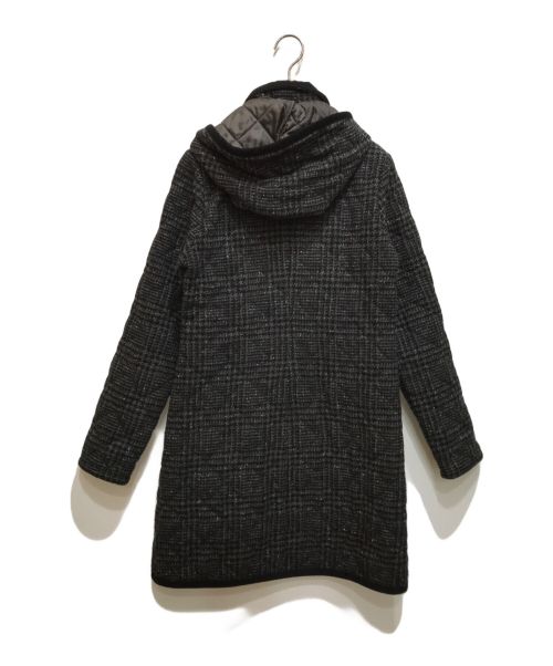 LAVENHAM（ラベンハム）LAVENHAM (ラベンハム) MOLLOY&SONS (モロイアンドサンズ) LAVENHAM/MOLLOY&SONS/チェックキルティングロングコート/LVH-15A-DT2 グレー サイズ:38の古着・服飾アイテム