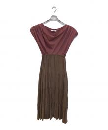 HER LIP TO（ハーリップトゥ）の古着「ノースリーブワンピース」｜ブラウン