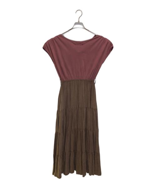 HER LIP TO（ハーリップトゥ）Her lip to (ハーリップトゥ) ノースリーブワンピース ブラウン サイズ:Sの古着・服飾アイテム