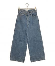 SLOBE IENA（スローブ イエナ）の古着「LE DENIMチルトワイドストレートデニム」｜ブルー