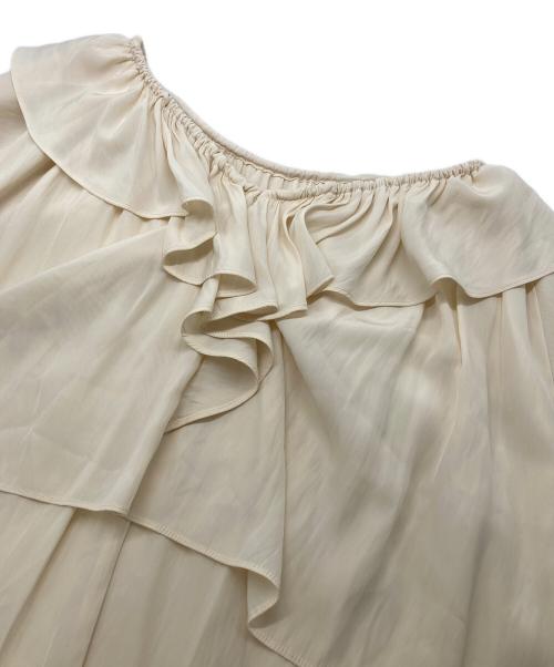 Spick and Span（スピック＆スパン）Spick and Span (スピックアンドスパン) フリルレイヤーノースリブラウス アイボリー サイズ:Fの古着・服飾アイテム