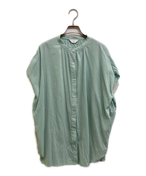 SLOBE IENA（スローブ イエナ）SLOBE IENA (スローブ イエナ) レーヨンボイルバンドカラーブラウス グリーン サイズ: Freeの古着・服飾アイテム