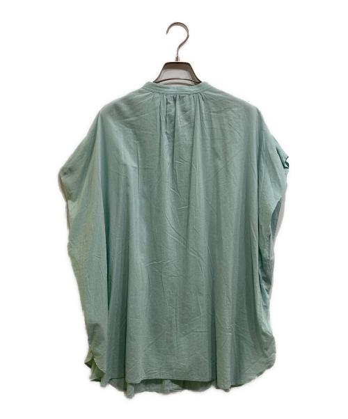 SLOBE IENA（スローブ イエナ）SLOBE IENA (スローブ イエナ) レーヨンボイルバンドカラーブラウス グリーン サイズ: Freeの古着・服飾アイテム
