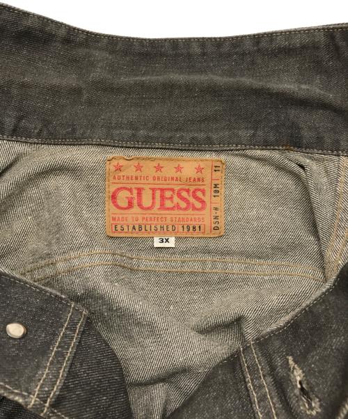 GUESS（ゲス）GUESS (ゲス) 90sデニムジャケット グレー サイズ:3Xの古着・服飾アイテム