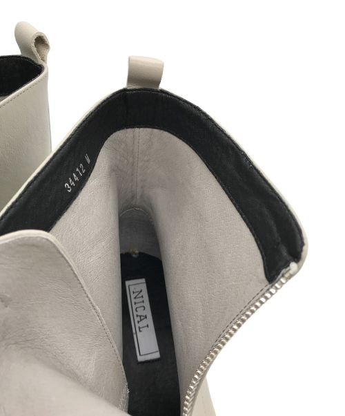 NICAL（ニカル）NICAL (ニカル) 厚底センタージップブーツ／ブーツ/チェルシーブーツ グレー サイズ:M(参考サイズ23-23.5CM)の古着・服飾アイテム