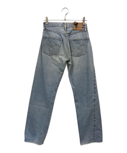 LEVI'S（リーバイス）LEVI'S (リーバイス) ヴィンテージデニムパンツ/ボタン裏6/ ポケットチェーンステッチ /収縮率10％ /赤耳 ブルー サイズ:ケアタグ印字薄れの為、サイズ不明の古着・服飾アイテム