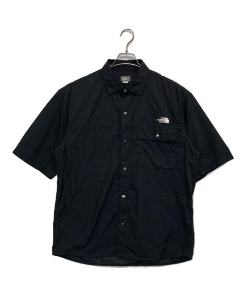 THE NORTH FACE（ザ ノース フェイス）THE NORTH FACE (ザ ノース フェイス) S/S Nuptse Shirt ブラック サイズ:XLの古着・服飾アイテム