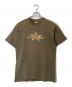 stussy（ステューシー）の古着「スターロゴTシャツ」｜カーキ