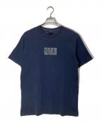 stussyステューシー）の古着「リフレクターロゴTシャツ」｜ネイビー