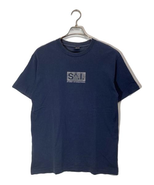 stussy（ステューシー）stussy (ステューシー) リフレクターロゴTシャツ ネイビー サイズ:Lの古着・服飾アイテム