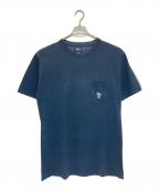 stussyステューシー）の古着「ポケットTシャツ」｜ネイビー