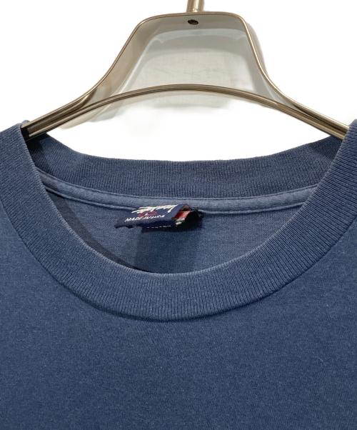 stussy（ステューシー）stussy (ステューシー) ロゴプリントTシャツ ネイビー サイズ:Lの古着・服飾アイテム