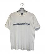 stussyステューシー）の古着「ハイビスカスプリントTシャツ」｜ホワイト