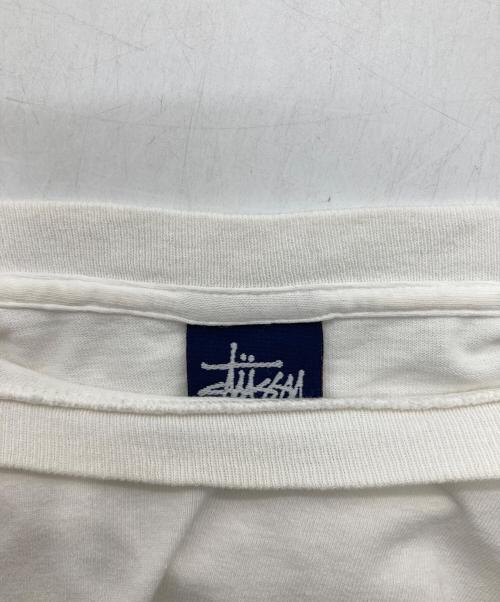 stussy（ステューシー）stussy (ステューシー) ハイビスカスプリントTシャツ ホワイト サイズ:Lの古着・服飾アイテム