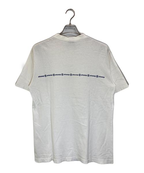 stussy（ステューシー）stussy (ステューシー) ロゴプリントTシャツ ホワイト サイズ:Lの古着・服飾アイテム