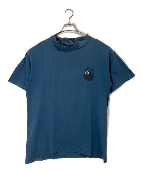 stussy（ステューシー）stussy (ステューシー) 8ボールプリントTシャツ ブルー サイズ:Lの古着・服飾アイテム