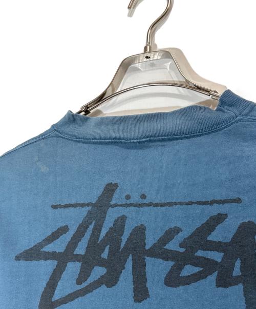 stussy（ステューシー）stussy (ステューシー) 8ボールプリントTシャツ ブルー サイズ:Lの古着・服飾アイテム