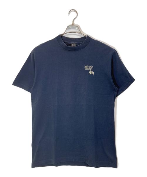 stussy（ステューシー）stussy (ステューシー) フィッシュバックプリントTシャツ ネイビー サイズ:Lの古着・服飾アイテム