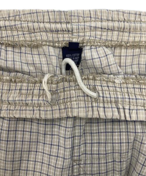 stussy（ステューシー）stussy (ステューシー) チェックハーフパンツ ベージュ サイズ:Mの古着・服飾アイテム