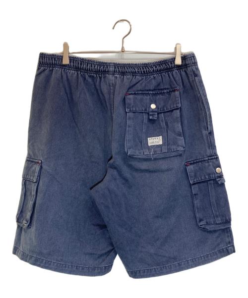 stussy（ステューシー）stussy (ステューシー) カーゴハーフパンツ ネイビー サイズ:Lの古着・服飾アイテム