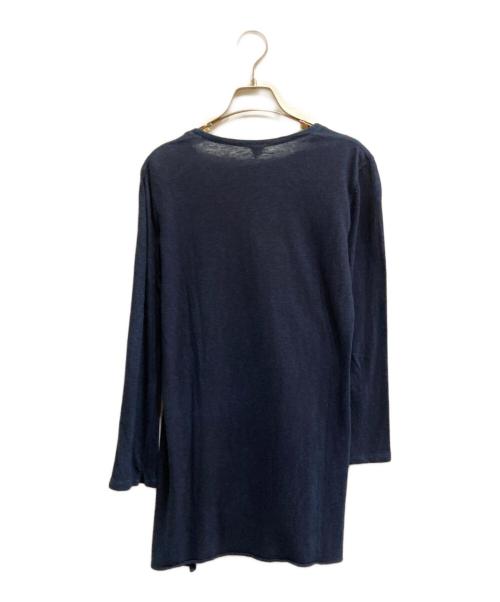 45R（フォーティファイブ・アール）45R (フォーティファイブ・アール) 藍染切替カットソー インディゴ サイズ:2の古着・服飾アイテム